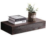 Rustic Floating Concealment Shelf with RFID Lock – Espresso