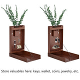 Wall Planter with Hidden Safe – Faux Eucalyptus Concealment Décor