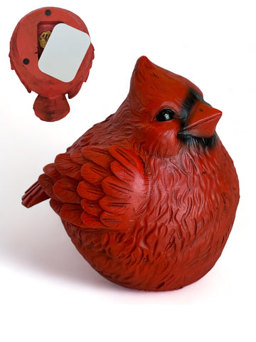 Cardinal Garden Statue Hide-A-Key | Outdoor Spare Key Holder