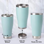 Stainless Diversion Water Bottle with Hidden Compartment (20oz)