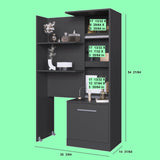 Modern Nightstand with Lockable Hidden Compartment