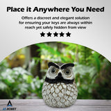 Owl Hide-A-Key Outdoor, Waterproof Hidden Key Holder