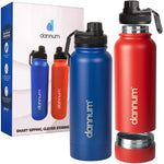Diversion Safe Water Bottle, 28oz – Red & Blue