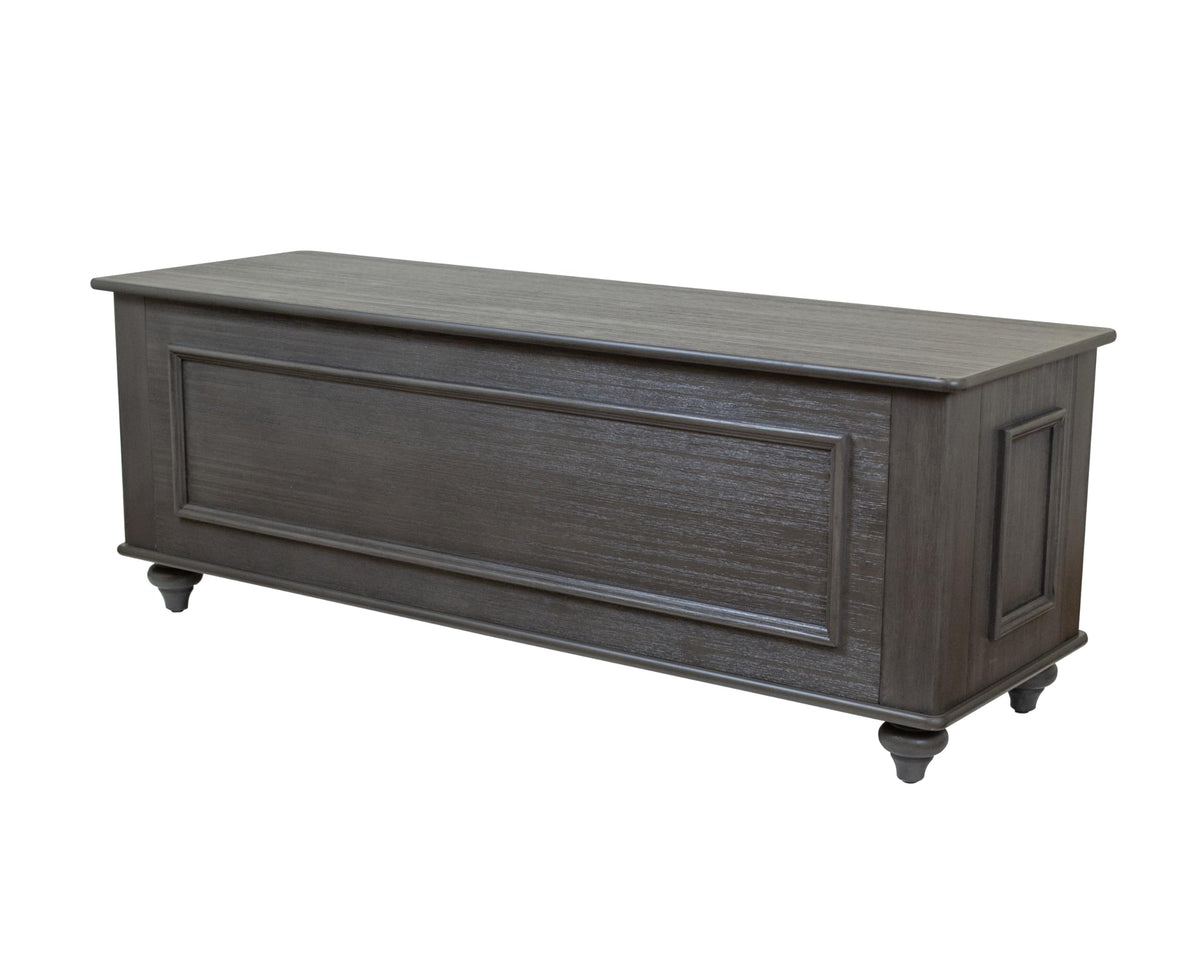 Hope Chest Bench with Locking Gun Concealment – Grey – Secret Stashing