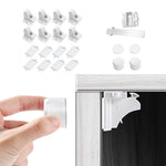 Adhesive Magnetic Cabinet Locks for Baby Safety (8 Locks, 2 Keys)