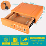 Leather Wrapped Jewelry Storage Safe - Secret Stashing - Concealment Furniture, Diversion Safes, Home Security Safes
