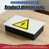 Hidden Wall Magnetic Vent Cover with High Voltage Warning