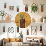 Wall Planter with Hidden Safe – Faux Eucalyptus Concealment Décor