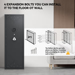 Large 10–15 Gun Safe Cabinet for Home | Quick-Access Rifle & Pistol