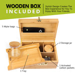 Large Bamboo Box with Combination Lock - Secret Stashing - Concealment Furniture, Diversion Safes, Home Security Safes