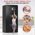 Extra Large Home Safe Fireproof Waterproof with 3 Doors - Secret Stashing - Concealment Furniture, Diversion Safes, Home Security Safes