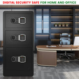 Extra Large Home Safe Fireproof Waterproof with 3 Doors - Secret Stashing - Concealment Furniture, Diversion Safes, Home Security Safes
