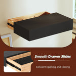 Wood Concealment Floating Shelf with Hidden Drawer (15.7″)