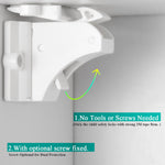 Adhesive Magnetic Cabinet Locks for Baby Safety (8 Locks, 2 Keys)