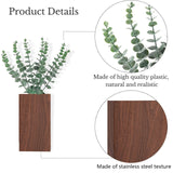 Wall Planter with Hidden Safe – Faux Eucalyptus Concealment Décor