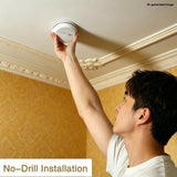 SAMIQU 3D-Printed Smoke Detector Diversion Ceiling Safe