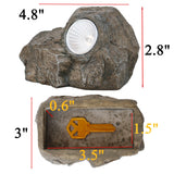 Solar Rock Light Hide-A-Key | Waterproof Hidden Key Holder