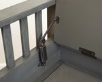 Entryway Bench with Locking Gun Concealment – Grey