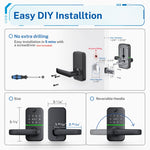 Keypad Fingerprint Door Lock for Front Door | Deadbolt Alternative