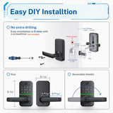 Keypad Fingerprint Door Lock for Front Door | Deadbolt Alternative