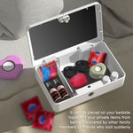 Biometric Fingerprint Storage Box – Portable, White