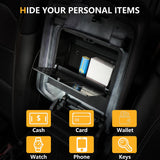 Hidden Center Console Storage for 2018–2025 Wrangler JL / Gladiator JT | One-Touch