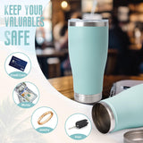 Stainless Diversion Water Bottle with Hidden Compartment (20oz)