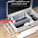 Biometric Fingerprint Storage Box – Portable, White