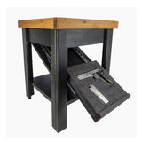 Concealment Nightstand with Hidden Compartment – Black/Honey