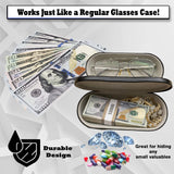 Secret Stash Double-Sided Hard Shell Eyeglass Case Diversion Safe