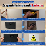 Hidden Wall Magnetic Vent Cover with High Voltage Warning