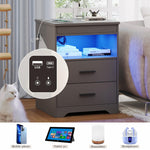 Nightstand with Concealment Gun Drawer & Charging Station - Secret Stashing - Concealment Furniture, Diversion Safes, Home Security Safes