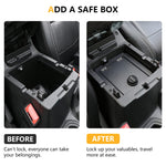 Center Console Safe for 2018–2025 Jeep Wrangler JL / Gladiator JT | 3-Digit Combo