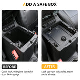 Center Console Safe for 2018–2025 Jeep Wrangler JL / Gladiator JT | 3-Digit Combo