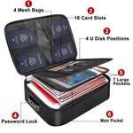 Fireproof Document Bag with Lock – Black