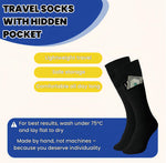 Anti-Theft Hidden-Pocket Ankle Travel Socks (Size 9–12)