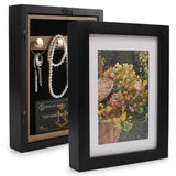 BARGIFTS Hidden Picture Frame Vault with Storage Hooks