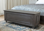 Hope Chest Bench with Locking Gun Concealment – Grey
