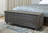 Hope Chest Bench with Locking Gun Concealment – Grey