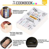 CookBook Diversion Book Safe with Real Pages with a Combination Lock
