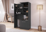 Modern Nightstand with Lockable Hidden Compartment