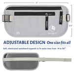Slim Minimalist Design RFID Blocking Money Belt - Secret Stashing - Concealment Furniture, Diversion Safes, Home Security Safes