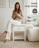 Aylenic Light Luxury Fluted Nightstand with Press-to-Open Gun Safe