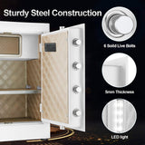 TIGERKING Digital Security Safe – Steel Home Safe with Keypad