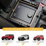Center Console Safe for 2018–2025 Jeep Wrangler JL / Gladiator JT | 3-Digit Combo