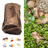 Faux Wood Hide-A-Key Log | Weatherproof Hidden Key Holder