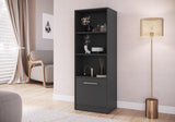 Modern Nightstand with Lockable Hidden Compartment