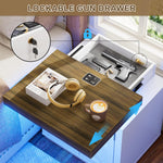 Farmhouse Nightstand with Secret Drawer (Concealment Furniture)
