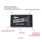 Lucky Line Extra Large Magnetic Key hider Case Key Holder for Large Keys (9121) - Secret Stashing - Concealment Furniture, Diversion Safes, Home Security Safes