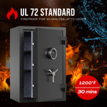 Biometric Fingerprint Fireproof Safe Box - Secret Stashing - Concealment Furniture, Diversion Safes, Home Security Safes
